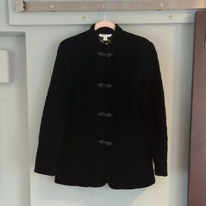 Vintage Velvet Coldwater Creek Black Jacket